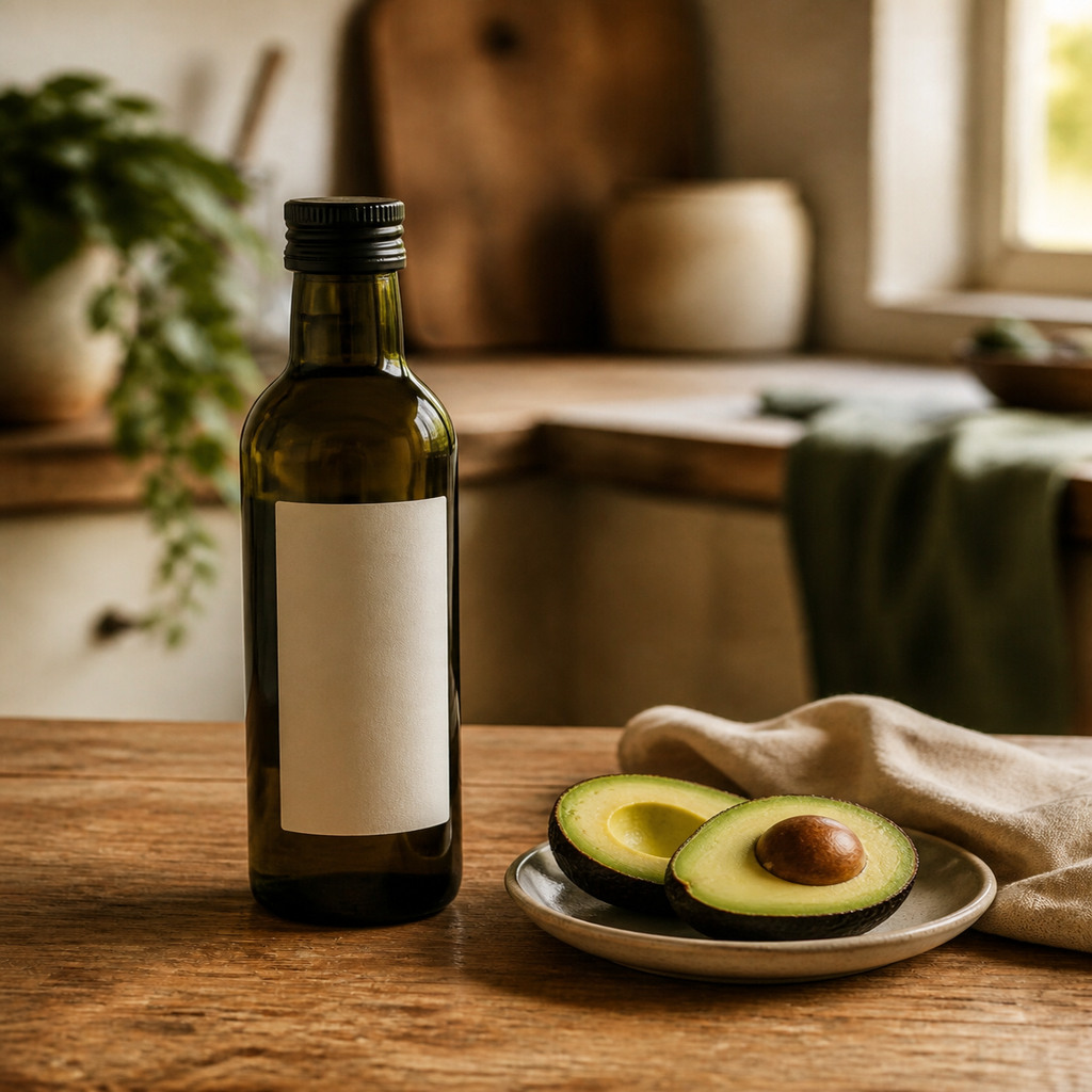 Kevala Cold-Pressed Avocado Oil, Glass Bottle