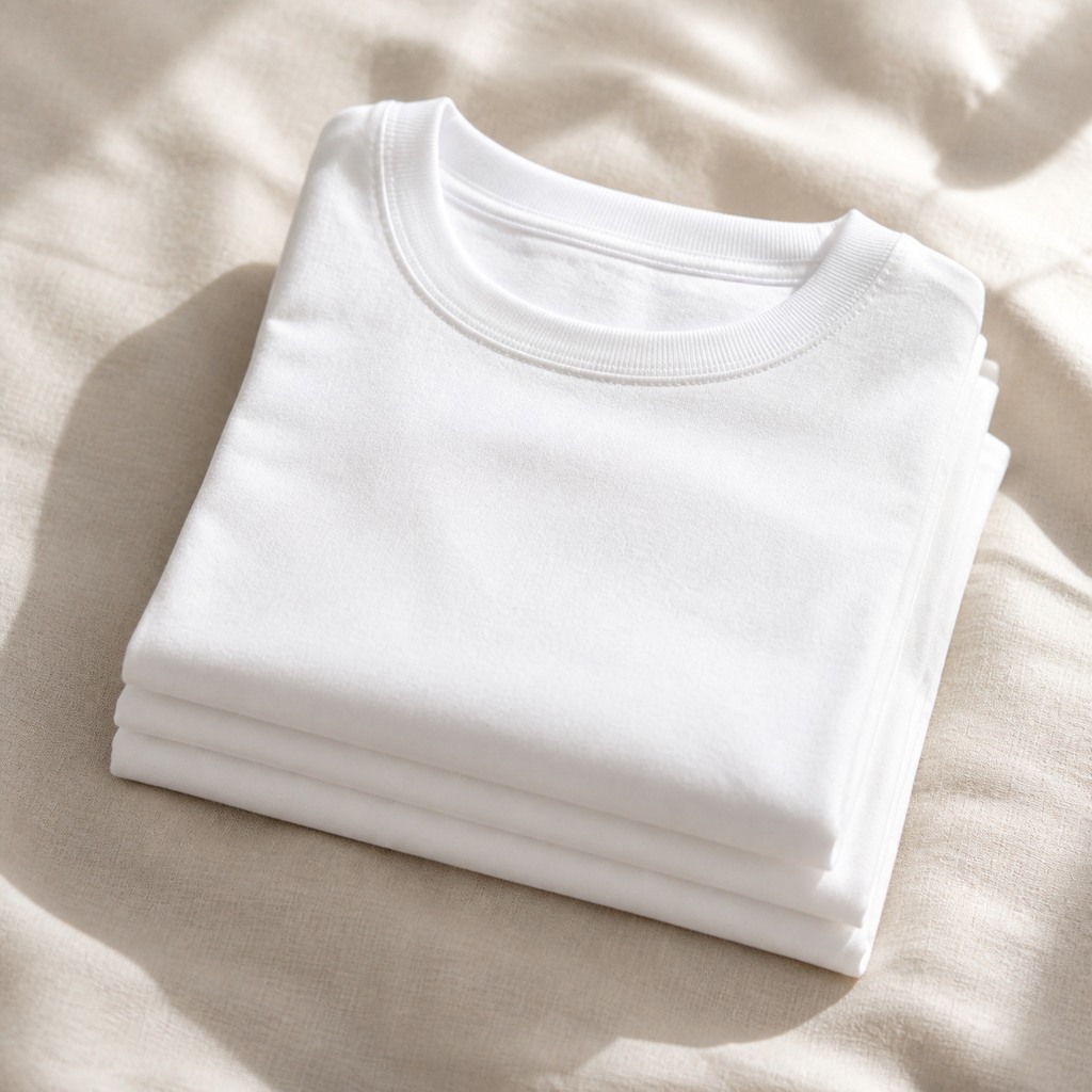 Vince Women's Essential Crew, Optic White