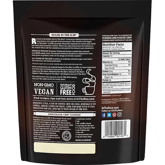 Organic Sugar in the Raw Turbinado Cane Sugar