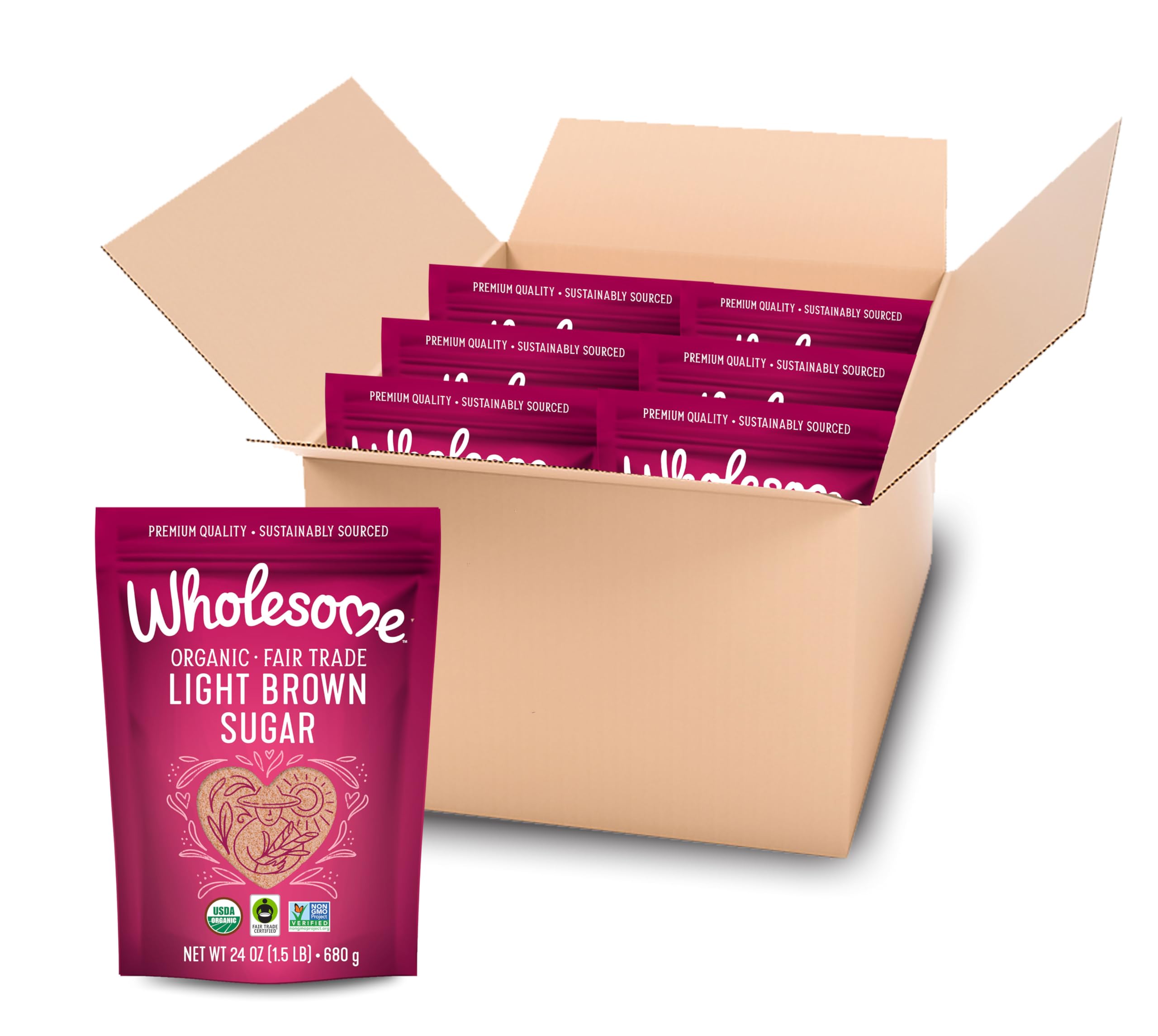 Wholesome Fair Trade Organic Light Brown Sugar