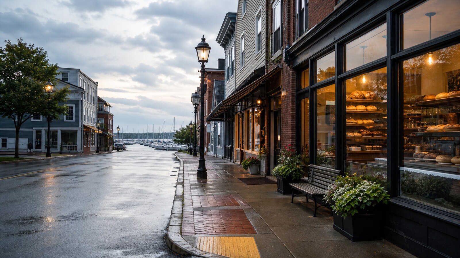A main street made for an unhurried walk.